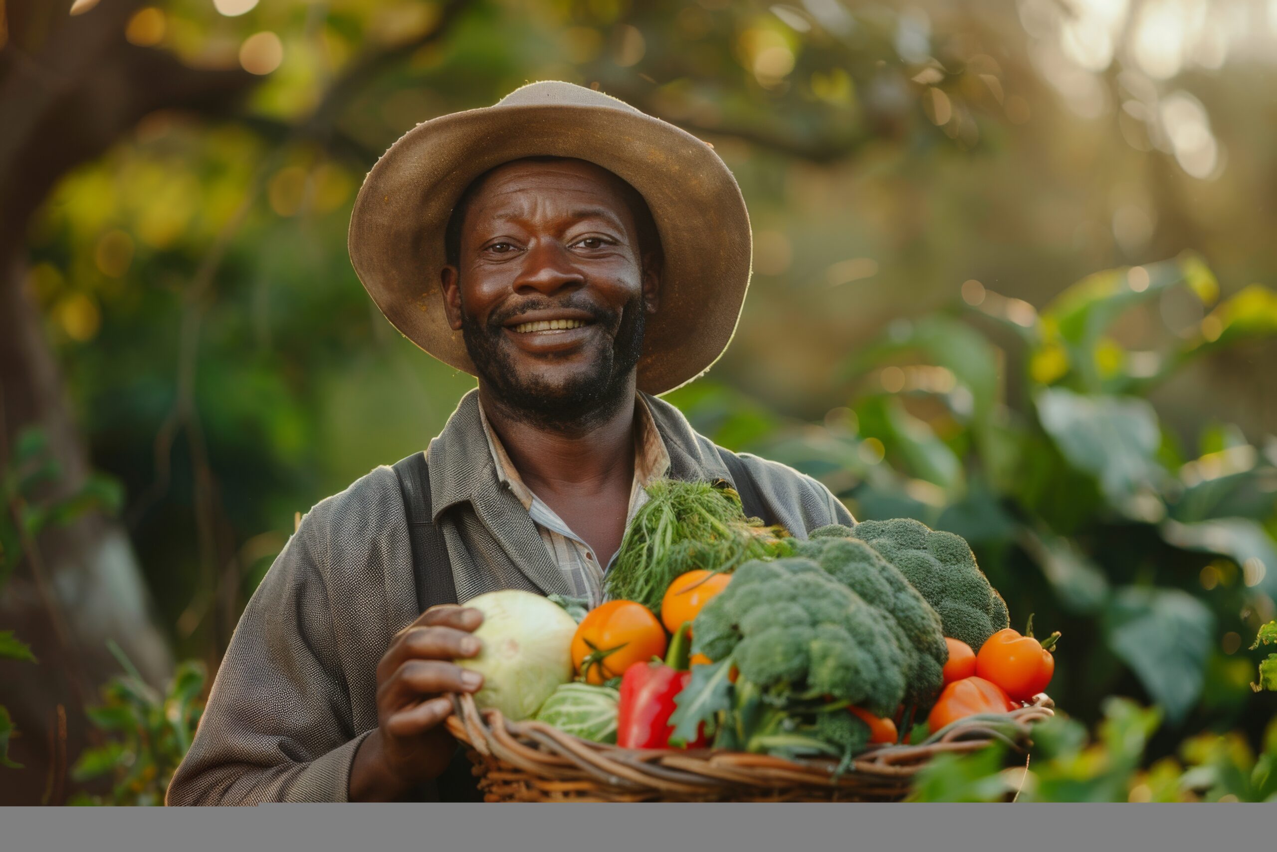 un-homme-africain-recolte-des-legumes un-homme-africain-recolte-des-legumes